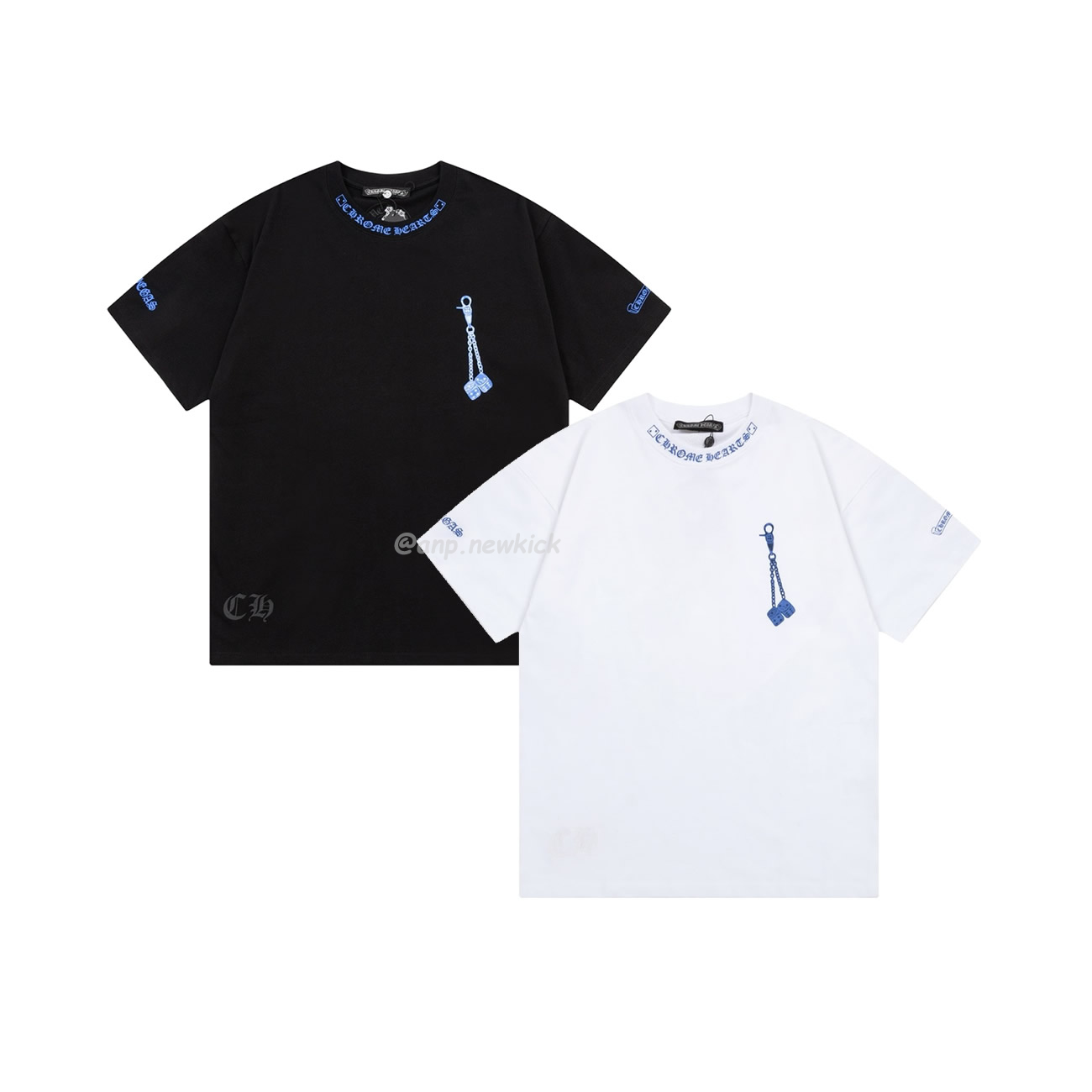 Chrome Hearts White Black Light Blue Dice T Shirt (1) - www.kitistry.com Chrome Hearts White Black Light Blue Dice T Shirt (1) - www.kitistry.com