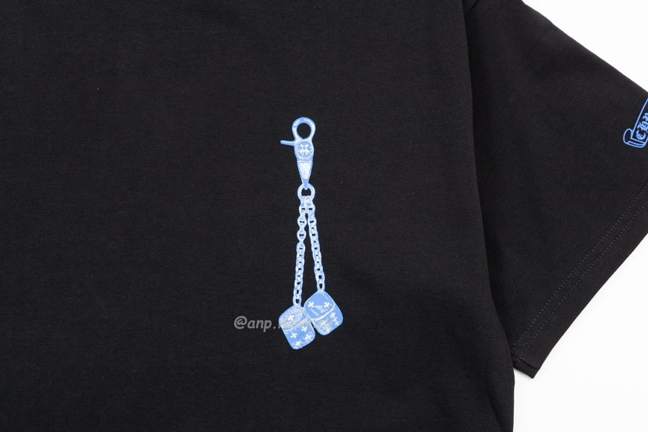 Chrome Hearts White Black Light Blue Dice T Shirt (2) - www.kitistry.com Chrome Hearts White Black Light Blue Dice T Shirt (2) - www.kitistry.com