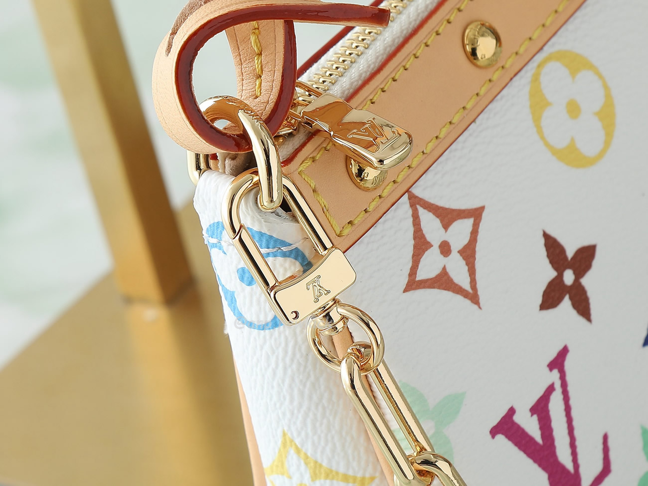 Louis Vuitton X Takashi Murakami Pochette Accessoires White Multicolored M13404 (4) - www.kitistry.com Louis Vuitton X Takashi Murakami Pochette Accessoires White Multicolored M13404 (4) - www.kitistry.com