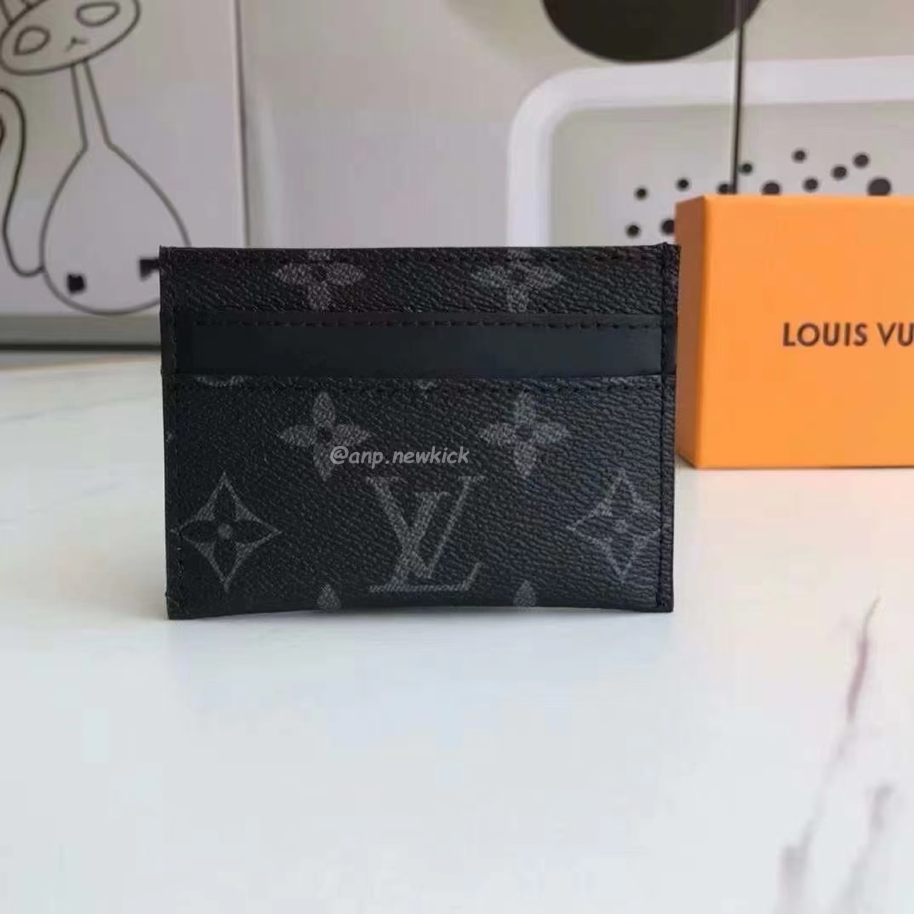 Louis Vuitton Card Holder Porte Cartes Double Monogram Eclipse Blackgrey M62170 (6) - www.kitistry.com Louis Vuitton Card Holder Porte Cartes Double Monogram Eclipse Blackgrey M62170 (6) - www.kitistry.com
