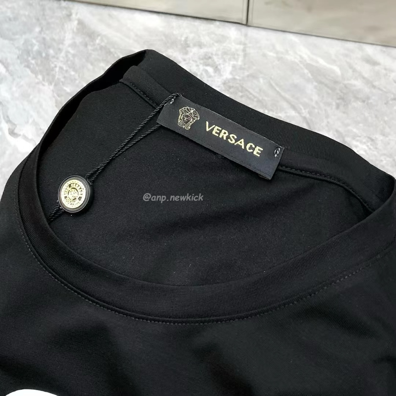 Versace Pattern Medusa Logo Printed Cotton T Shirt (3) - www.kitistry.com