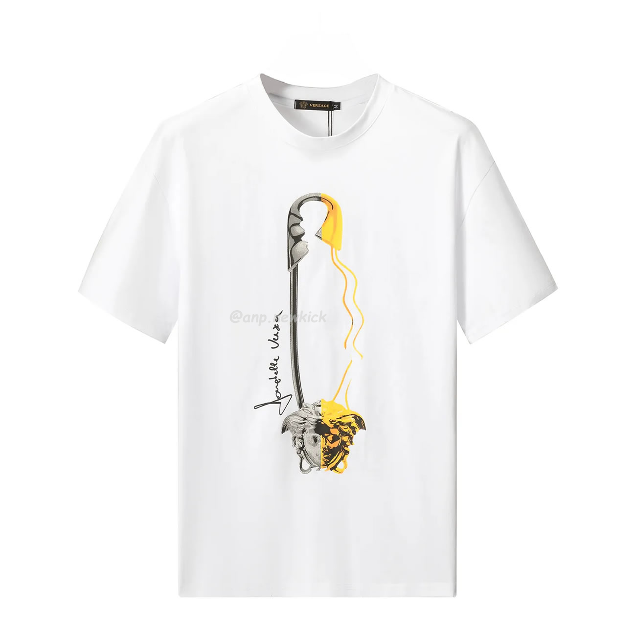 Versace Pattern Medusa Logo Printed Cotton T Shirt (6) - www.kitistry.com