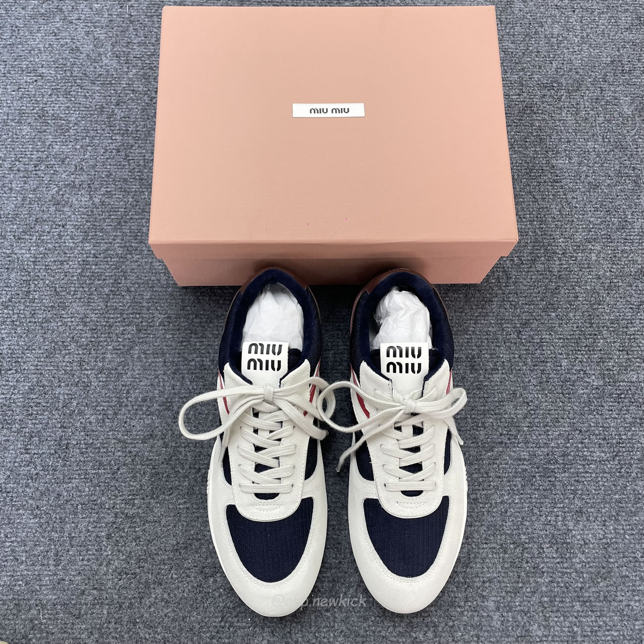 Miu Miu Baltic Blue Amaranth Suede Sneakers (5) - www.kitistry.com Miu Miu Baltic Blue Amaranth Suede Sneakers (5) - www.kitistry.com