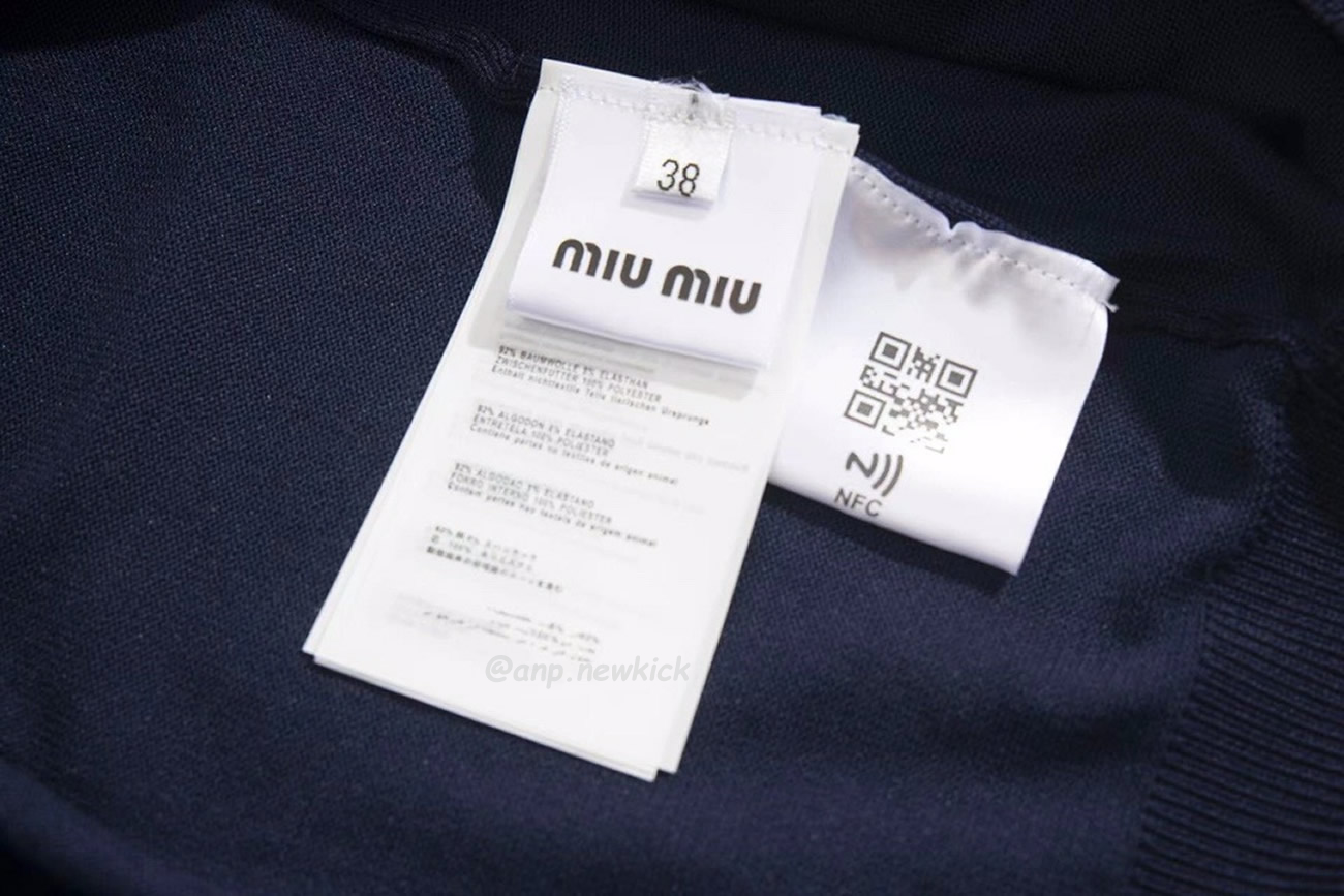 Miu Miu Logo Embroidery Polo Top In Navy (2) - www.kitistry.com Miu Miu Logo Embroidery Polo Top In Navy (2) - www.kitistry.com