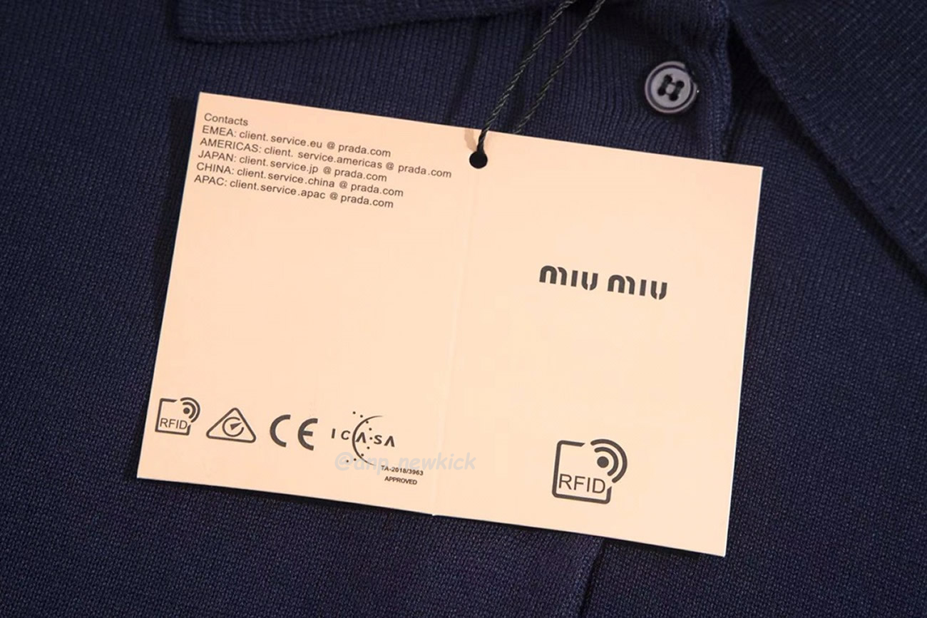 Miu Miu Logo Embroidery Polo Top In Navy (5) - www.kitistry.com Miu Miu Logo Embroidery Polo Top In Navy (5) - www.kitistry.com