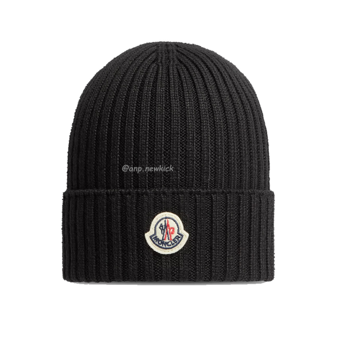 Moncler Logo Patch Ribbed Knit Beanie Black Blue (2) - www.kitistry.com Moncler Logo Patch Ribbed Knit Beanie Black Blue (2) - www.kitistry.com