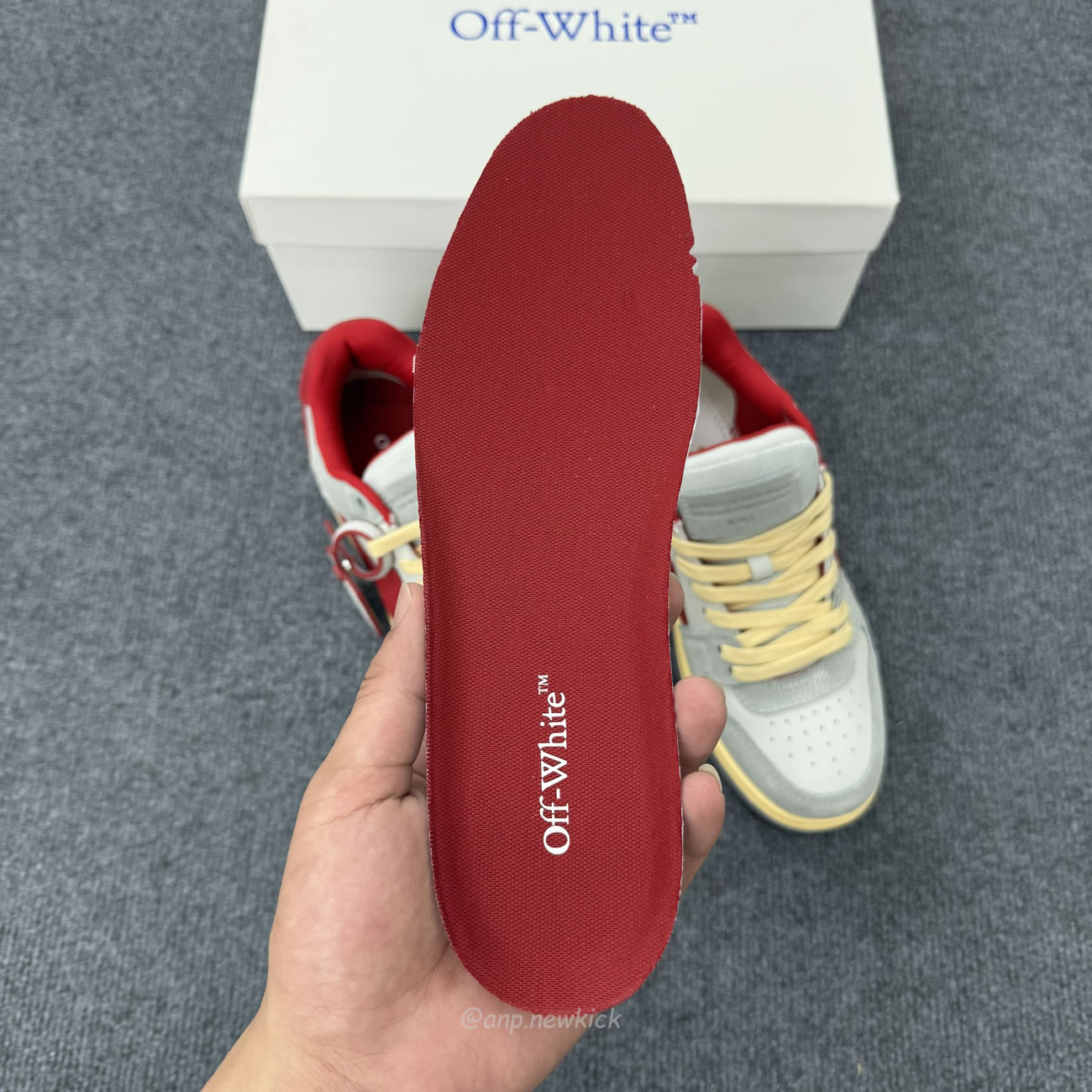 Off White Out Of Office Ooo Low Tops Light Grey Red Omia189s24lea0110525 (3) - www.kitistry.com