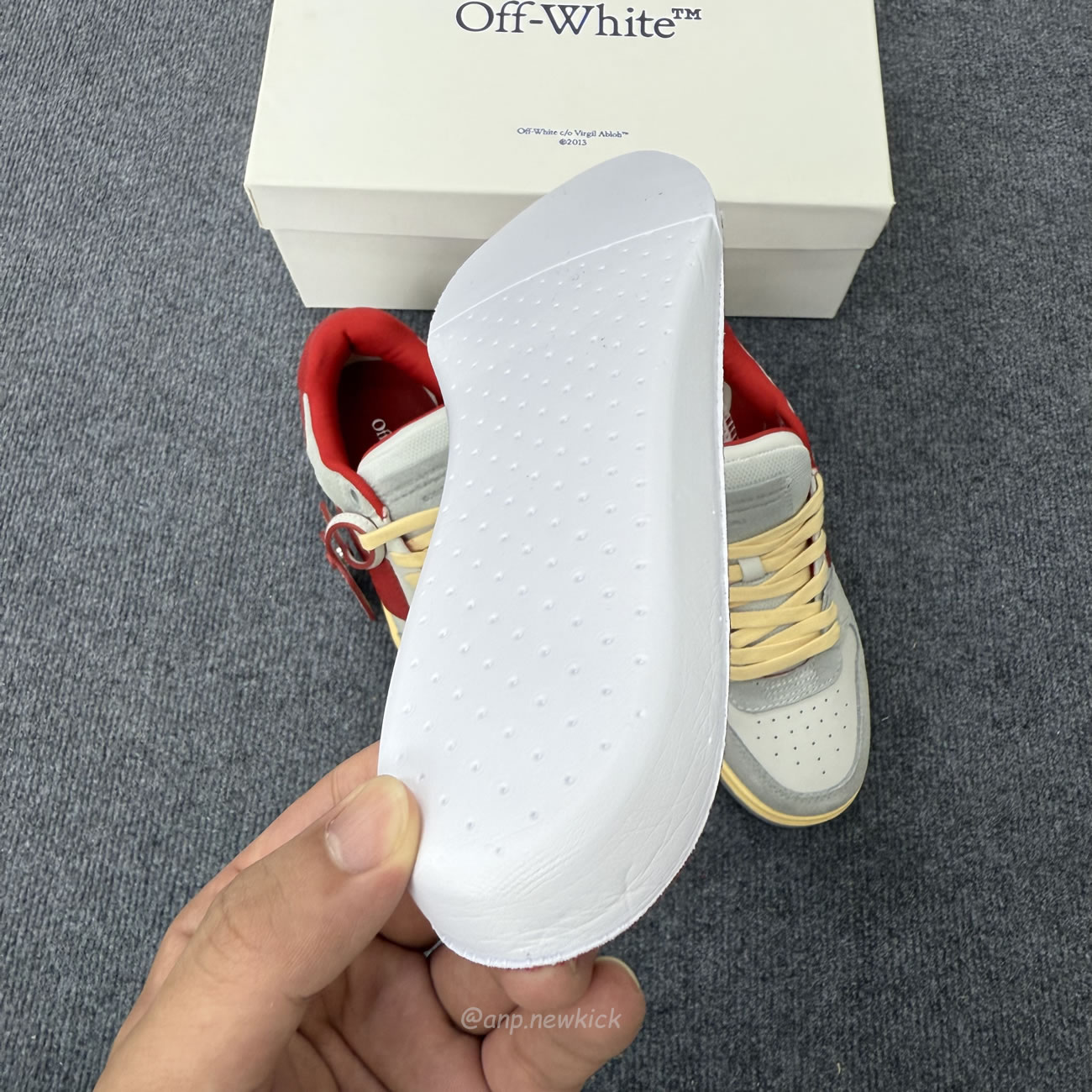 Off White Out Of Office Ooo Low Tops Light Grey Red Omia189s24lea0110525 (8) - www.kitistry.com