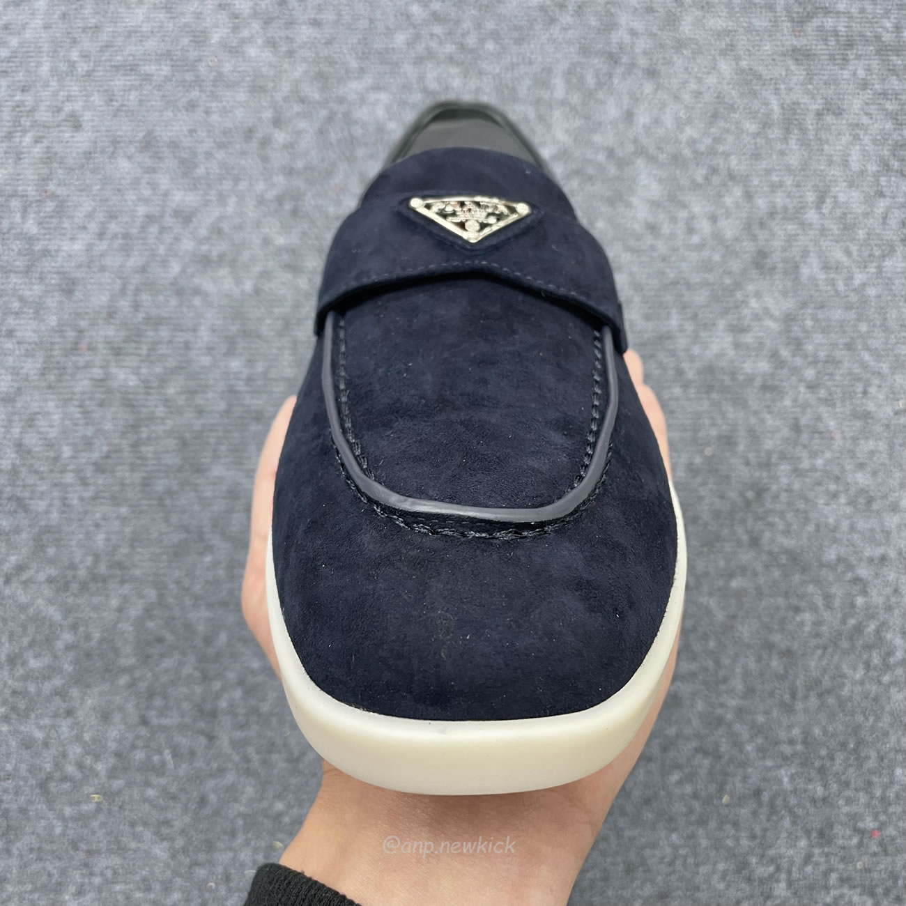Prada Logo Suede Loafers (8) - www.kitistry.com Prada Logo Suede Loafers (8) - www.kitistry.com