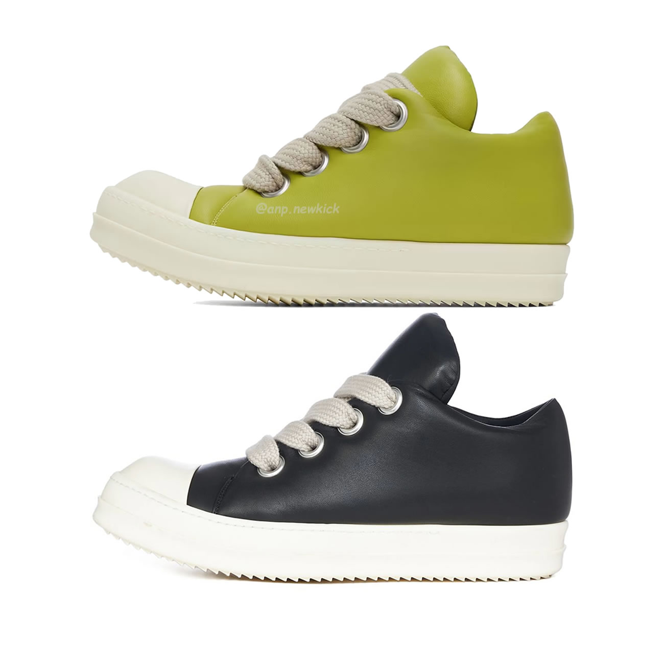 Rick Owens Jumbo Lace Padded Sneaks Low Black Acid Milk Ru02c7893 (20) - www.kitistry.com Rick Owens Jumbo Lace Padded Sneaks Low Black Acid Milk Ru02c7893 (20) - www.kitistry.com