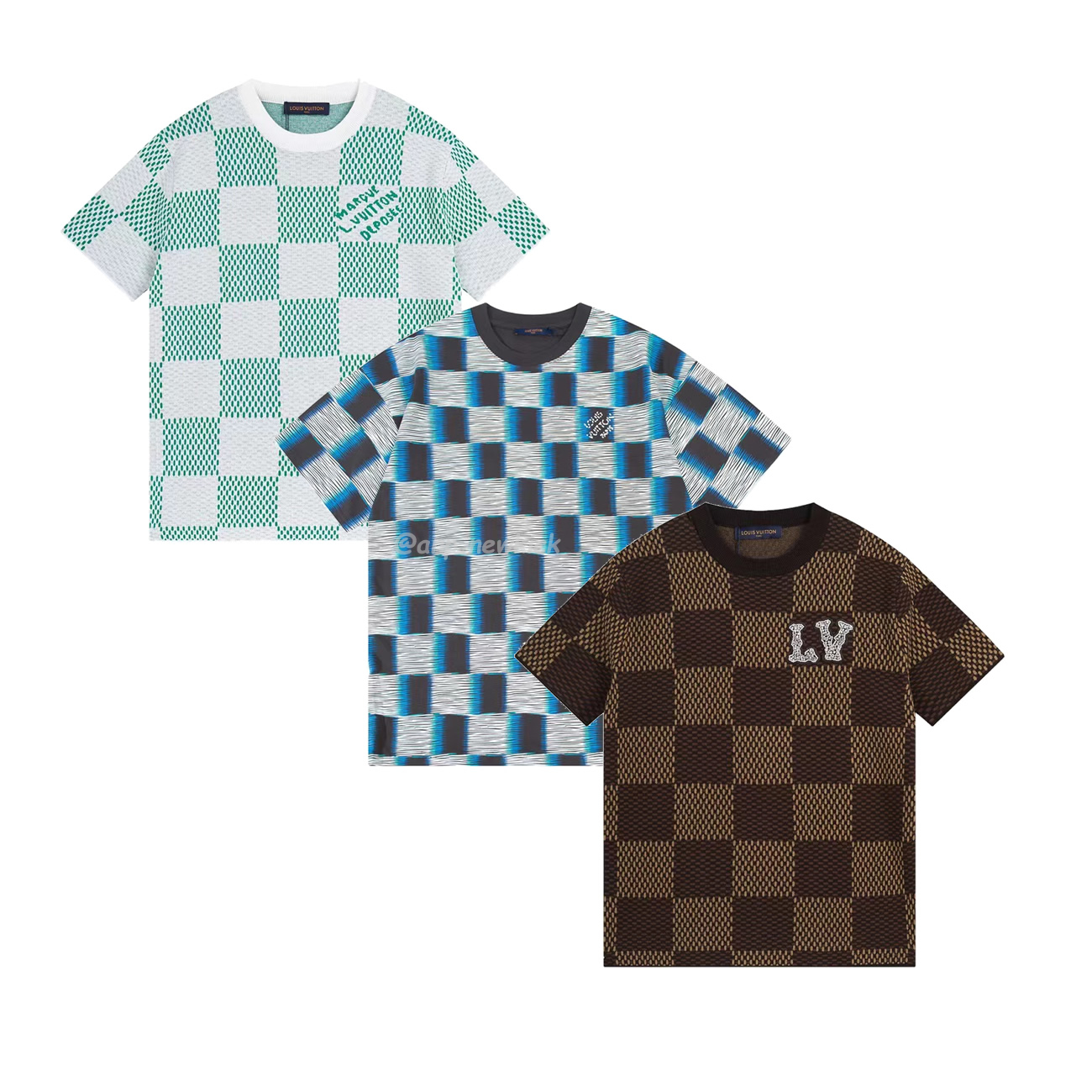 Louis Vuitton Round Necked Checkerboard T Shirt (1) - www.kitistry.com Louis Vuitton Round Necked Checkerboard T Shirt (1) - www.kitistry.com