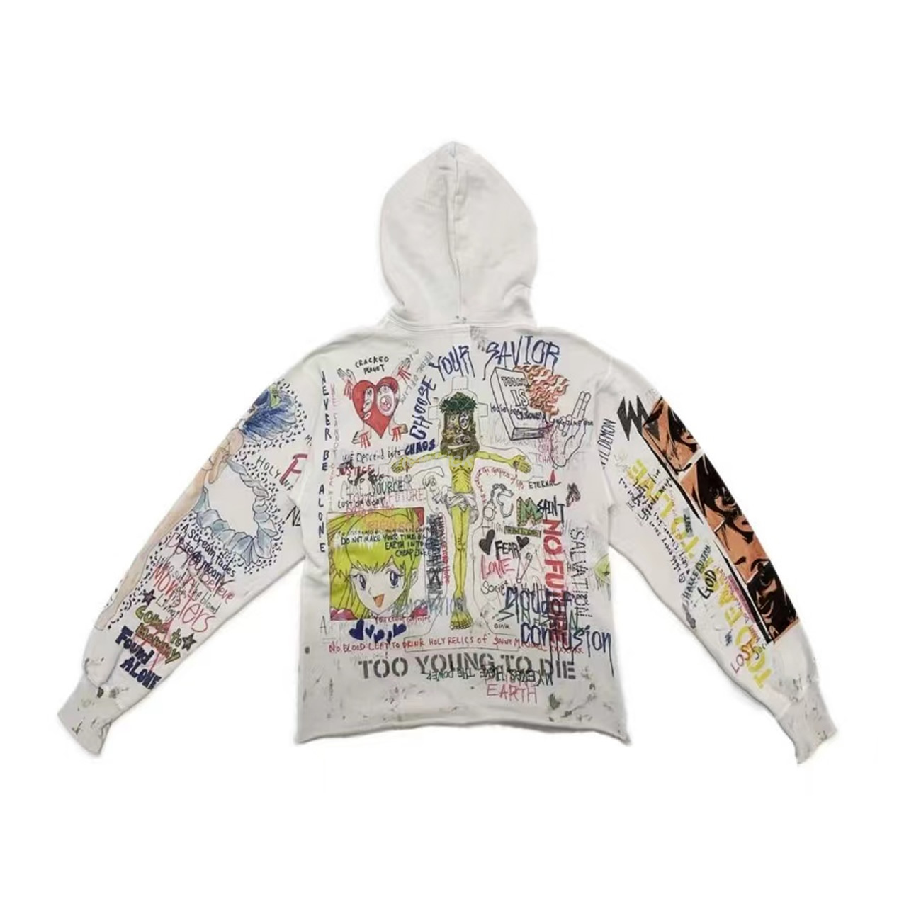 Saint Michael Graff Pullover Hoodie Murakami Takashi Graffiti Loose Hooded Sweatshirt Ins S Xl (4) - www.kitistry.com Saint Michael Graff Pullover Hoodie Murakami Takashi Graffiti Loose Hooded Sweatshirt Ins S Xl (4) - www.kitistry.com