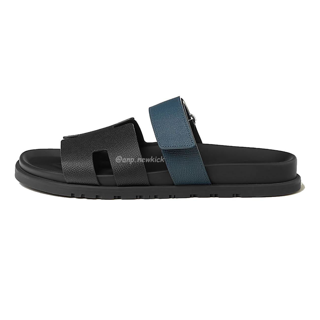 Hermes Chypre Sandal Noir Bleu Celeste (1) - www.kitistry.com Hermes Chypre Sandal Noir Bleu Celeste (1) - www.kitistry.com