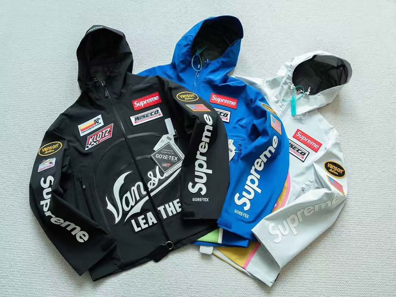 Supreme Vanson Leathers Gore Tex Shell Jacket Black Blue White Fw25 (8) - www.kitistry.com Supreme Vanson Leathers Gore Tex Shell Jacket Black Blue White Fw25 (8) - www.kitistry.com