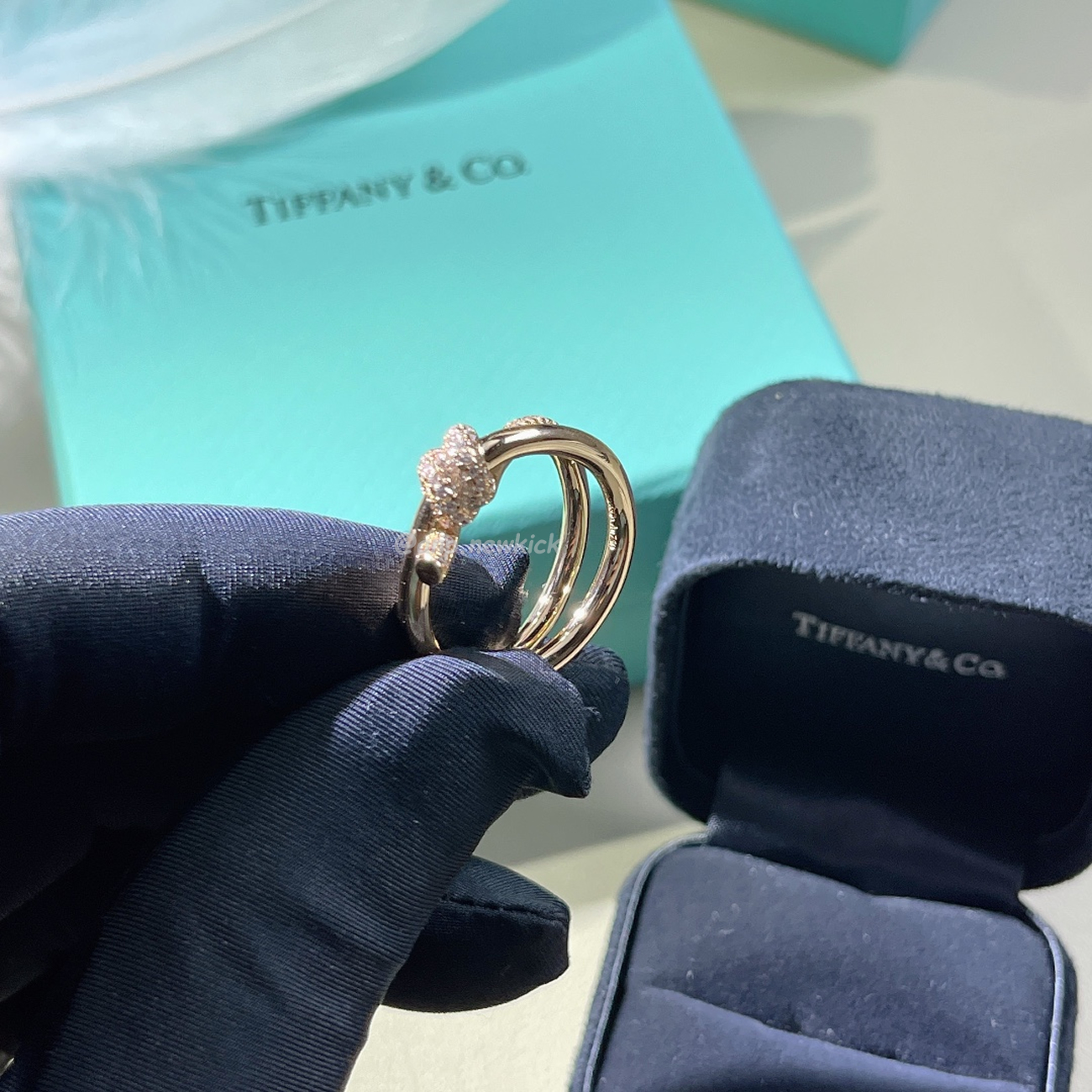 Tiffany T Rose Gold Diamond Double Row Ring (6) - www.kitistry.com Tiffany T Rose Gold Diamond Double Row Ring (6) - www.kitistry.com