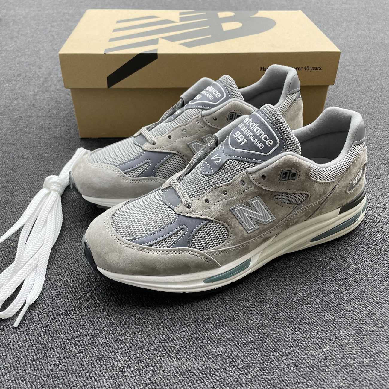 New Balance 991v2 Miuk Rock Ridge Grey U991gl2 (10) - www.kitistry.com