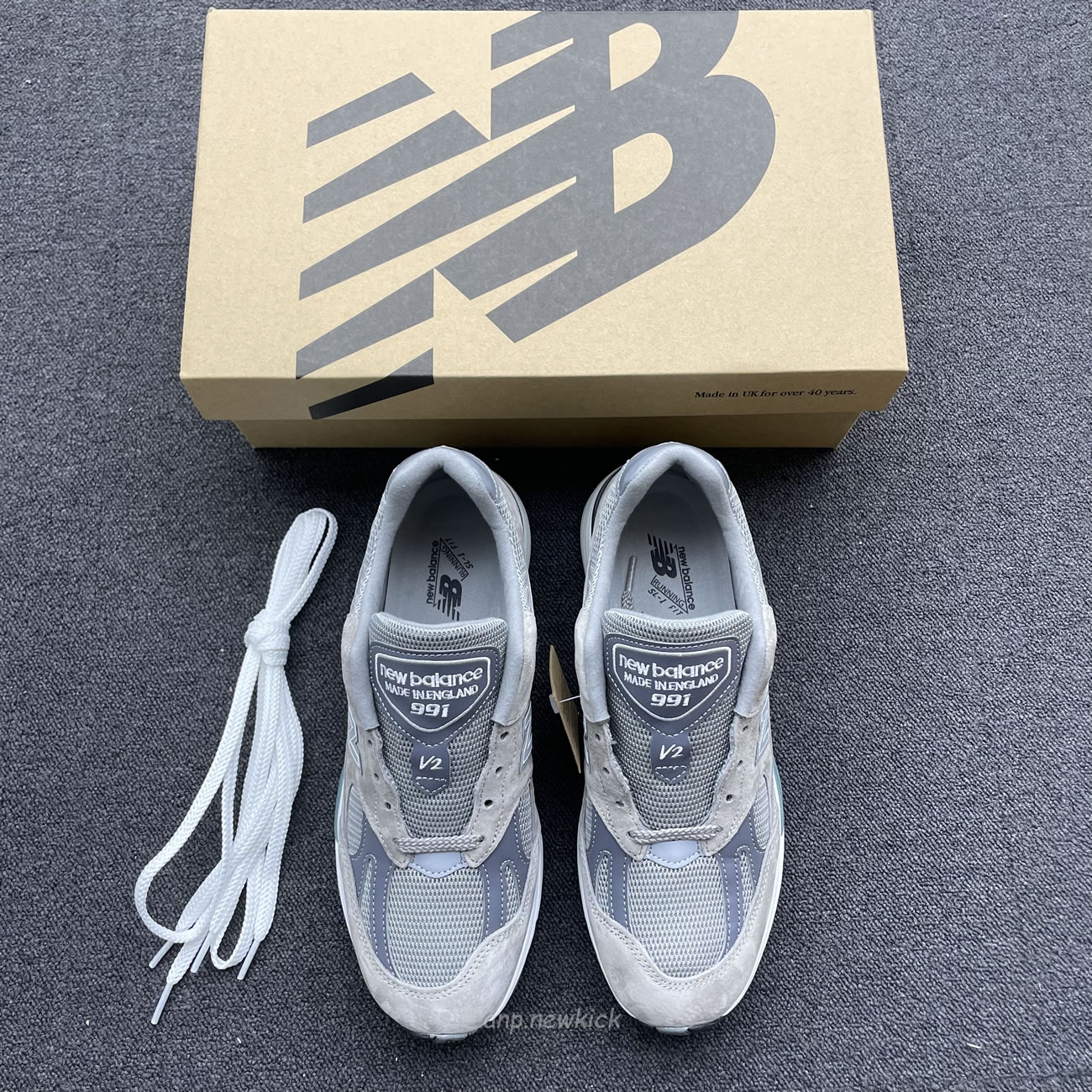 New Balance 991v2 Miuk Rock Ridge Grey U991gl2 (4) - www.kitistry.com