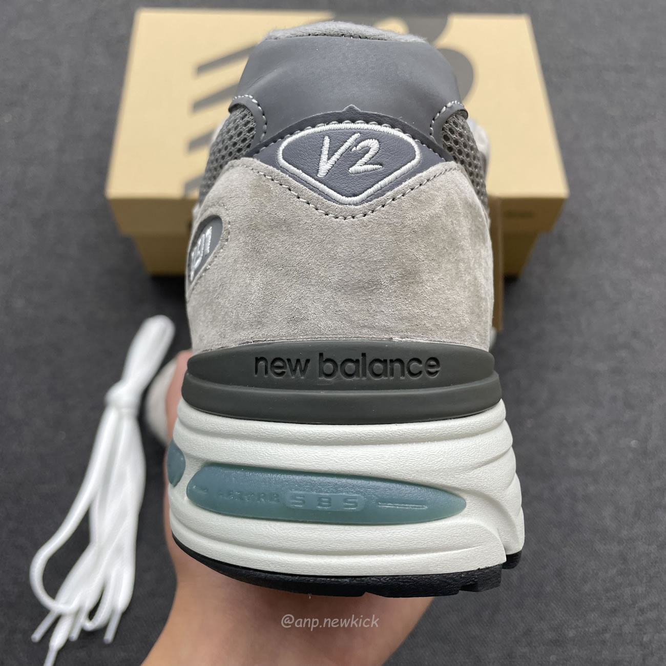 New Balance 991v2 Miuk Rock Ridge Grey U991gl2 (5) - www.kitistry.com
