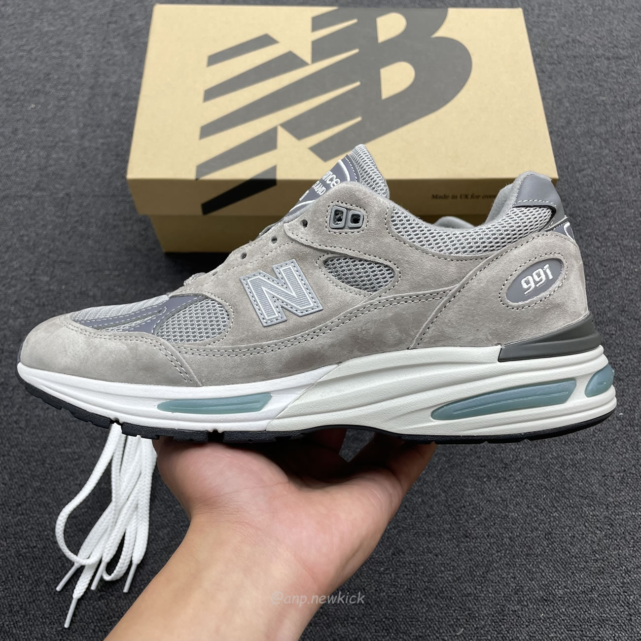 New Balance 991v2 Miuk Rock Ridge Grey U991gl2 (7) - www.kitistry.com