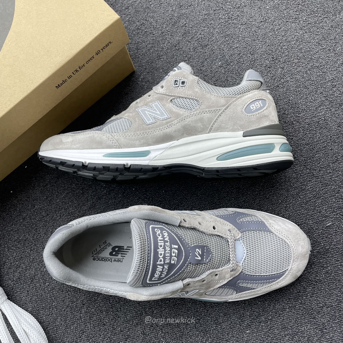 New Balance 991v2 Miuk Rock Ridge Grey U991gl2 (9) - www.kitistry.com