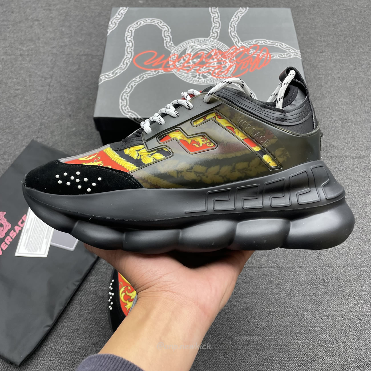 Versace Chain Reaction Sneaker (4) - www.kitistry.com
