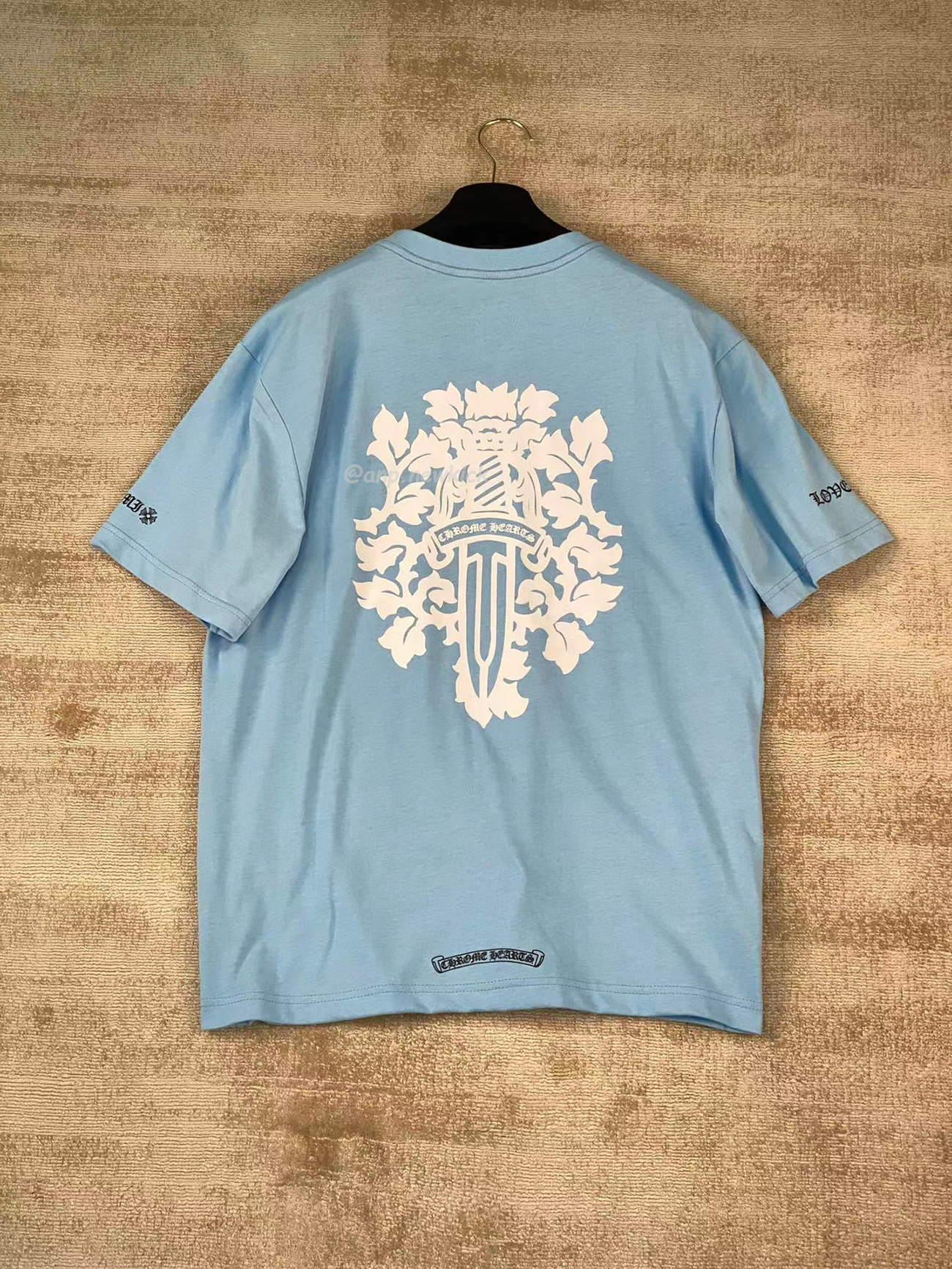 Chrome Hearts Vine Dagger T Shirt Baby Blue (8) - www.kitistry.com Chrome Hearts Vine Dagger T Shirt Baby Blue (8) - www.kitistry.com
