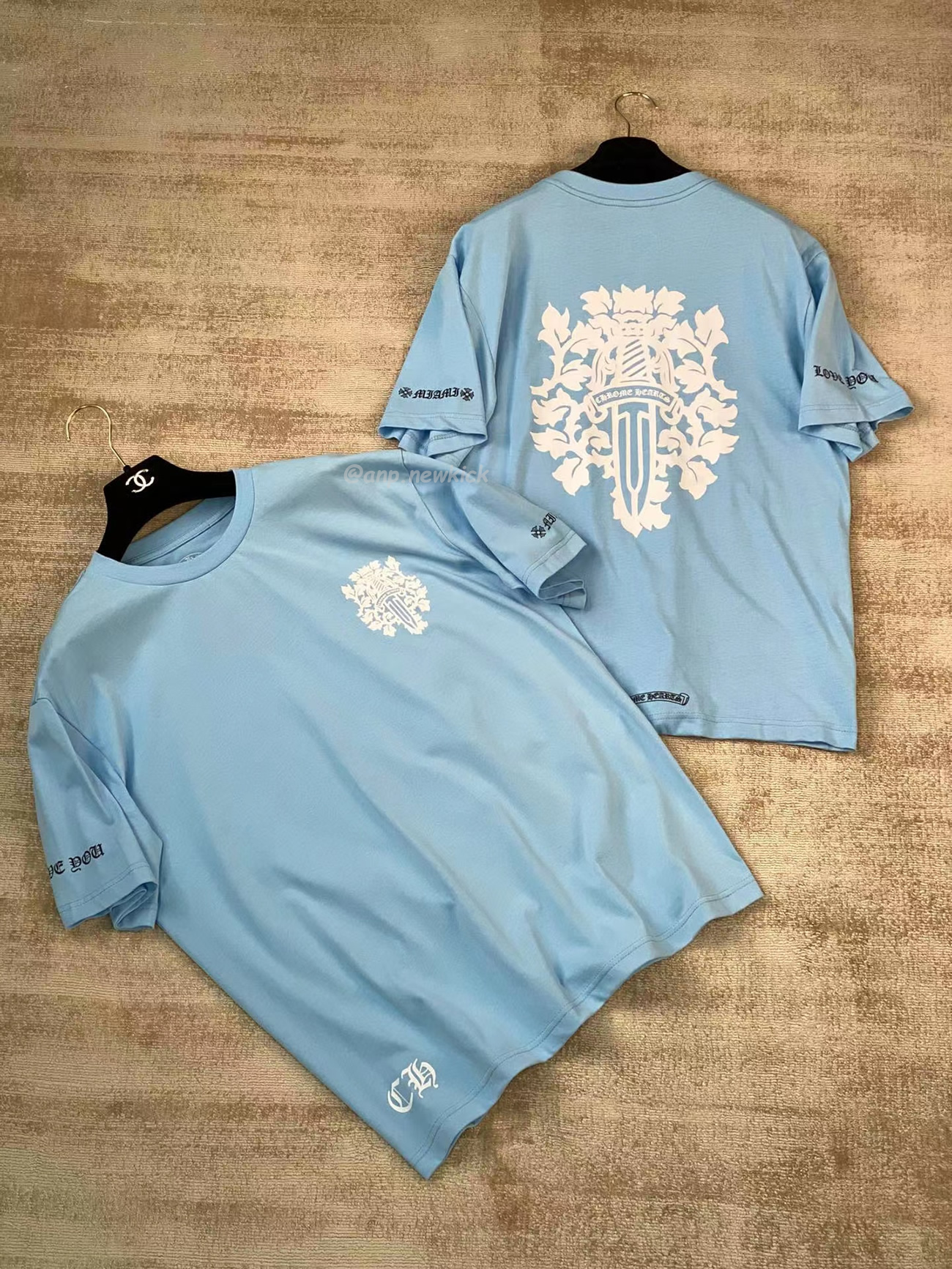 Chrome Hearts Vine Dagger T Shirt Baby Blue (9) - www.kitistry.com Chrome Hearts Vine Dagger T Shirt Baby Blue (9) - www.kitistry.com