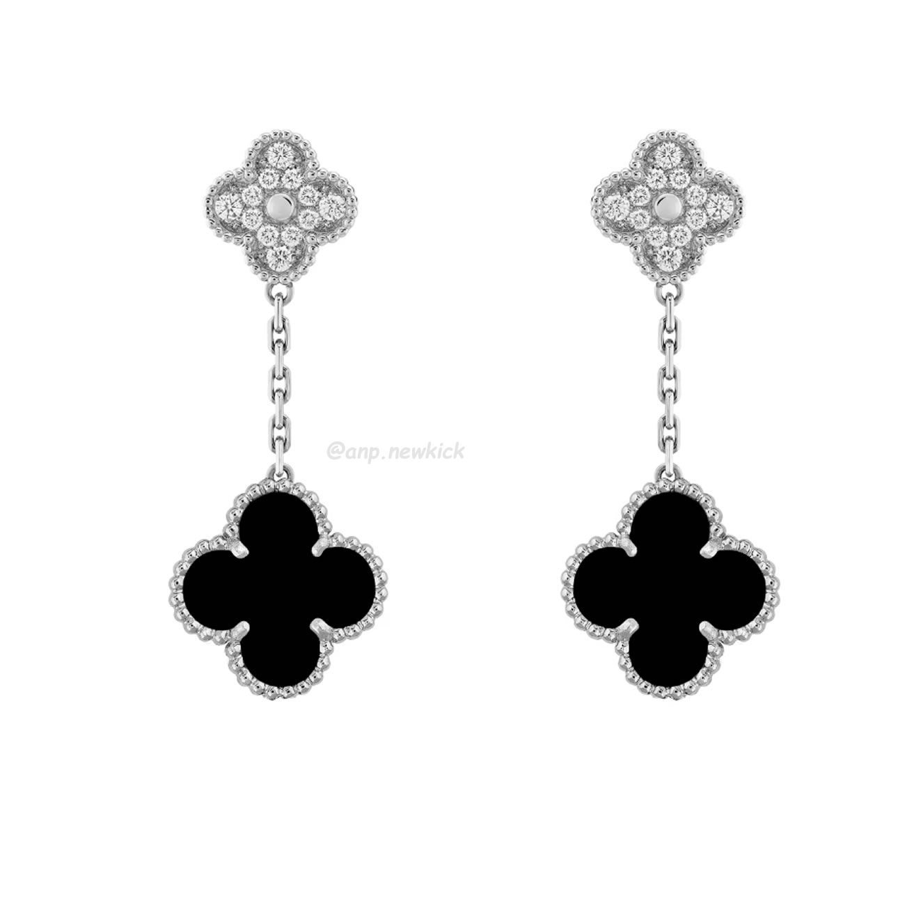 Van Cleef Arpels Magic Alhambra Earrings 2 Motifs 18k White Gold (1) - www.kitistry.com Van Cleef Arpels Magic Alhambra Earrings 2 Motifs 18k White Gold (1) - www.kitistry.com