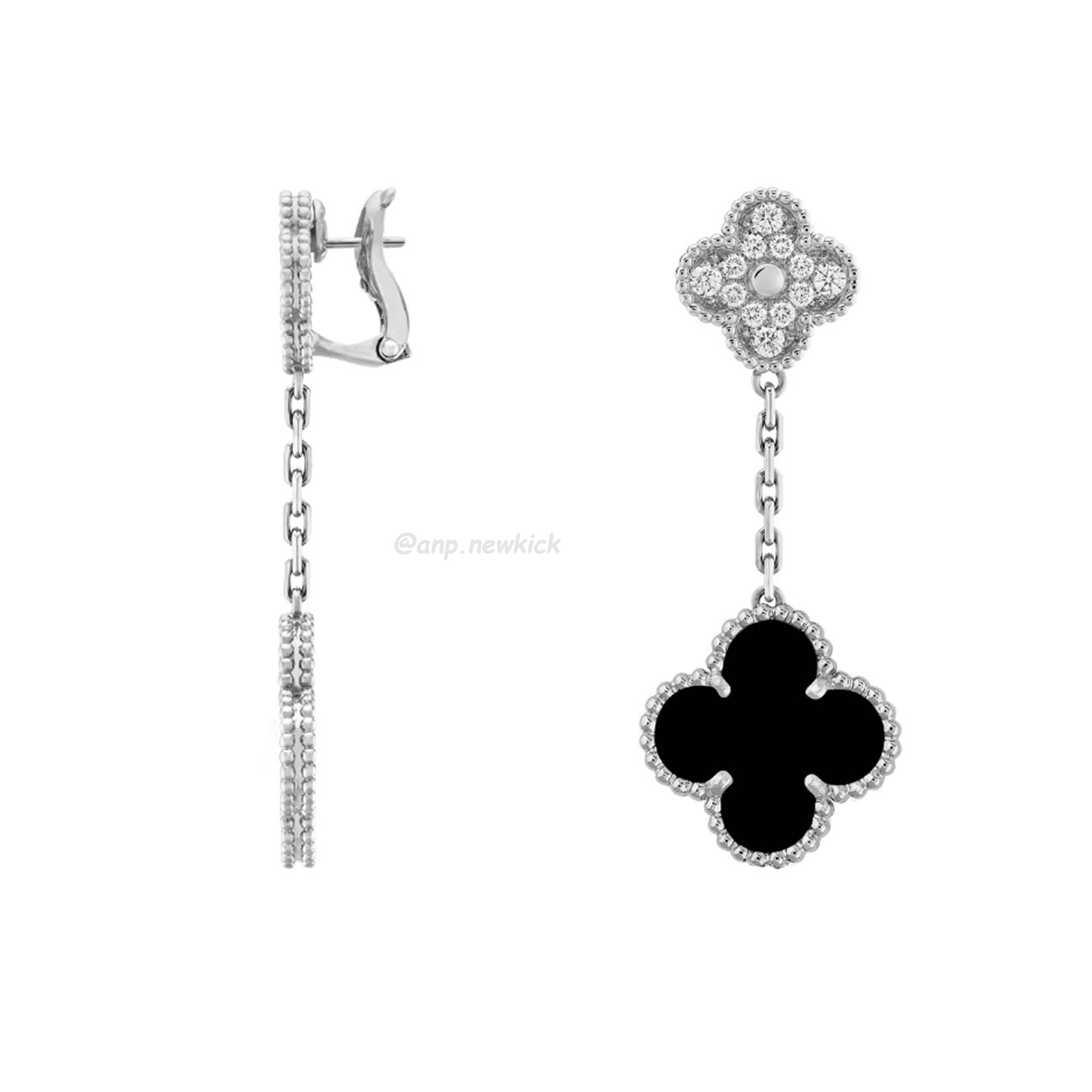 Van Cleef Arpels Magic Alhambra Earrings 2 Motifs 18k White Gold (4) - www.kitistry.com Van Cleef Arpels Magic Alhambra Earrings 2 Motifs 18k White Gold (4) - www.kitistry.com