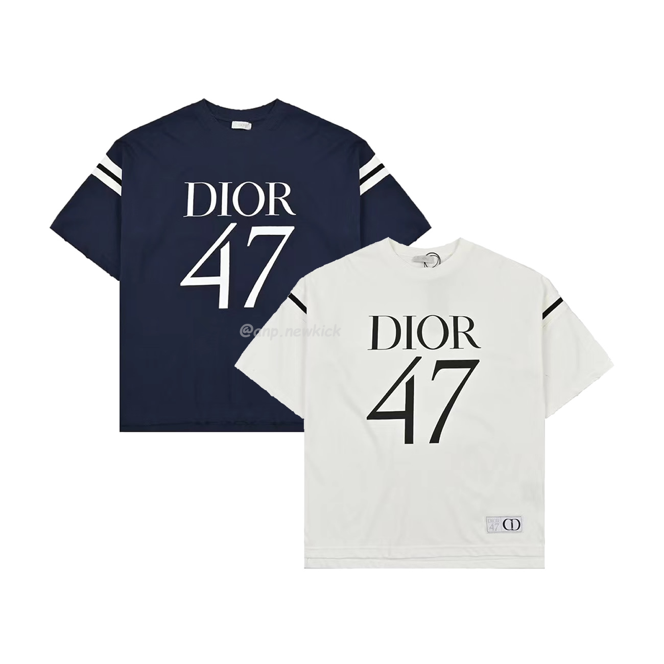 Dior Wide Body Bamboo Pure Cotton Plain Weave Fabric T Shirt White Navy (1) - www.kitistry.com Dior Wide Body Bamboo Pure Cotton Plain Weave Fabric T Shirt White Navy (1) - www.kitistry.com