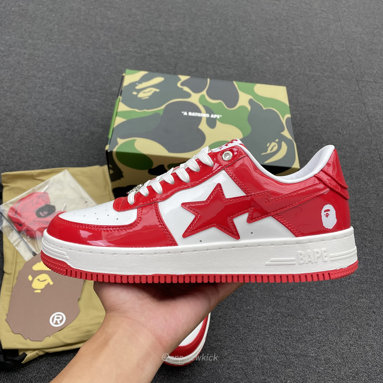 A Bathing Ape Bape Sta Patent Leather White Red 1i70 291 021 (2) - www.kitistry.com A Bathing Ape Bape Sta Patent Leather White Red 1i70 291 021 (2) - www.kitistry.com