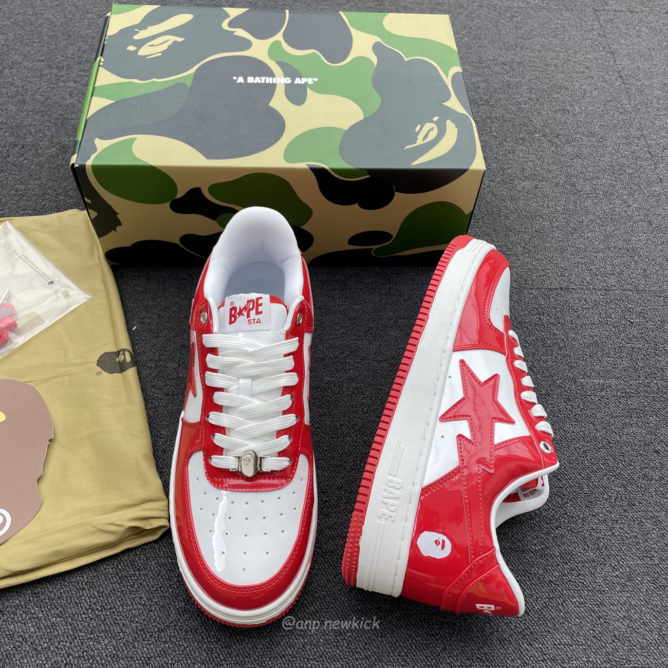 A Bathing Ape Bape Sta Patent Leather White Red 1i70 291 021 (7) - www.kitistry.com A Bathing Ape Bape Sta Patent Leather White Red 1i70 291 021 (7) - www.kitistry.com