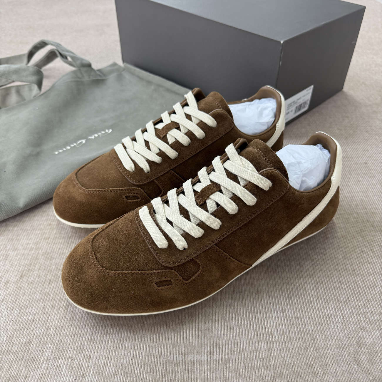 Rick Owens Minimal Sneak Suede Leather Panel Sneakers (2) - www.kitistry.com Rick Owens Minimal Sneak Suede Leather Panel Sneakers (2) - www.kitistry.com