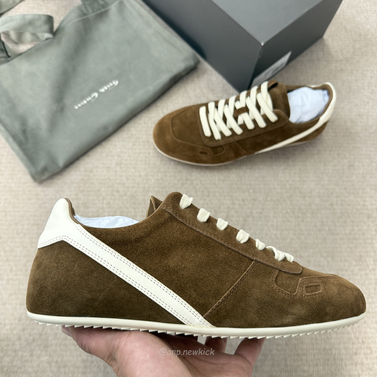 Rick Owens Minimal Sneak Suede Leather Panel Sneakers (7) - www.kitistry.com Rick Owens Minimal Sneak Suede Leather Panel Sneakers (7) - www.kitistry.com