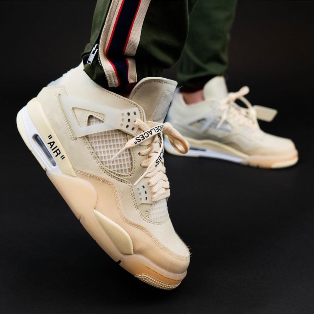 Off-White x Air Jordan 4 "Sail" CV9388-100 Mens Wmns Pre Order Release Date