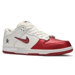 Supreme x Nike SB Dunk Low Red White 2019 Shoes CK3480-600