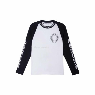 Chrome Hearts Horseshoe Baseball Shirt White Black