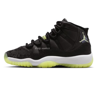 Air Jordan 11 Retro Black Barely Volt IB1378-001