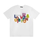 LOUIS VUITTON Colorful letter printed short sleeves T-SHIRT