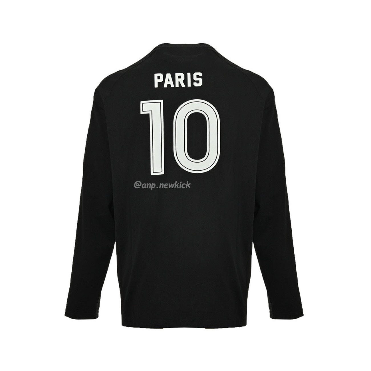BALENCIAGA BLACK SOCCER LONG SLEEVE Jersey T-shirt