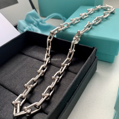 Tiffany & Co. HardWear Gold coarse gradient buckle chain necklace