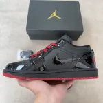 AIR JORDAN 1 LOW GYM BLACK RED 553558-606