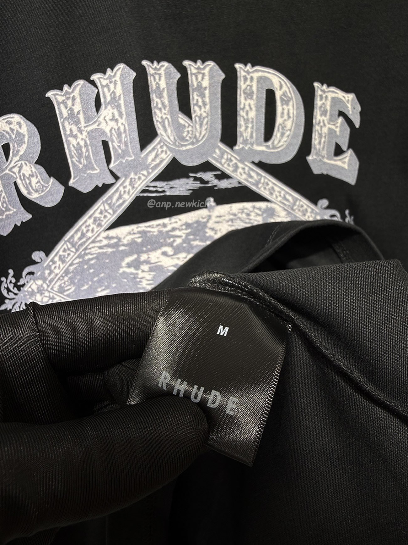 Rhude Dakar Convoy Logo Print Black T Shirt (5) - www.kitistry.com