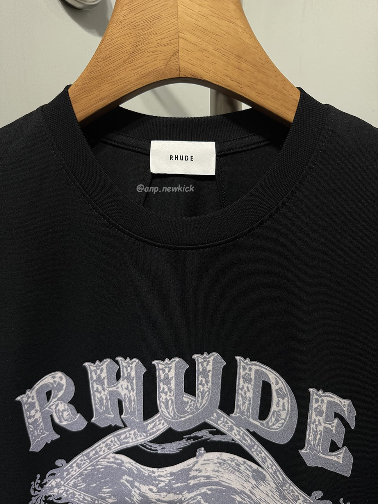 Rhude Dakar Convoy Logo Print Black T Shirt (7) - www.kitistry.com