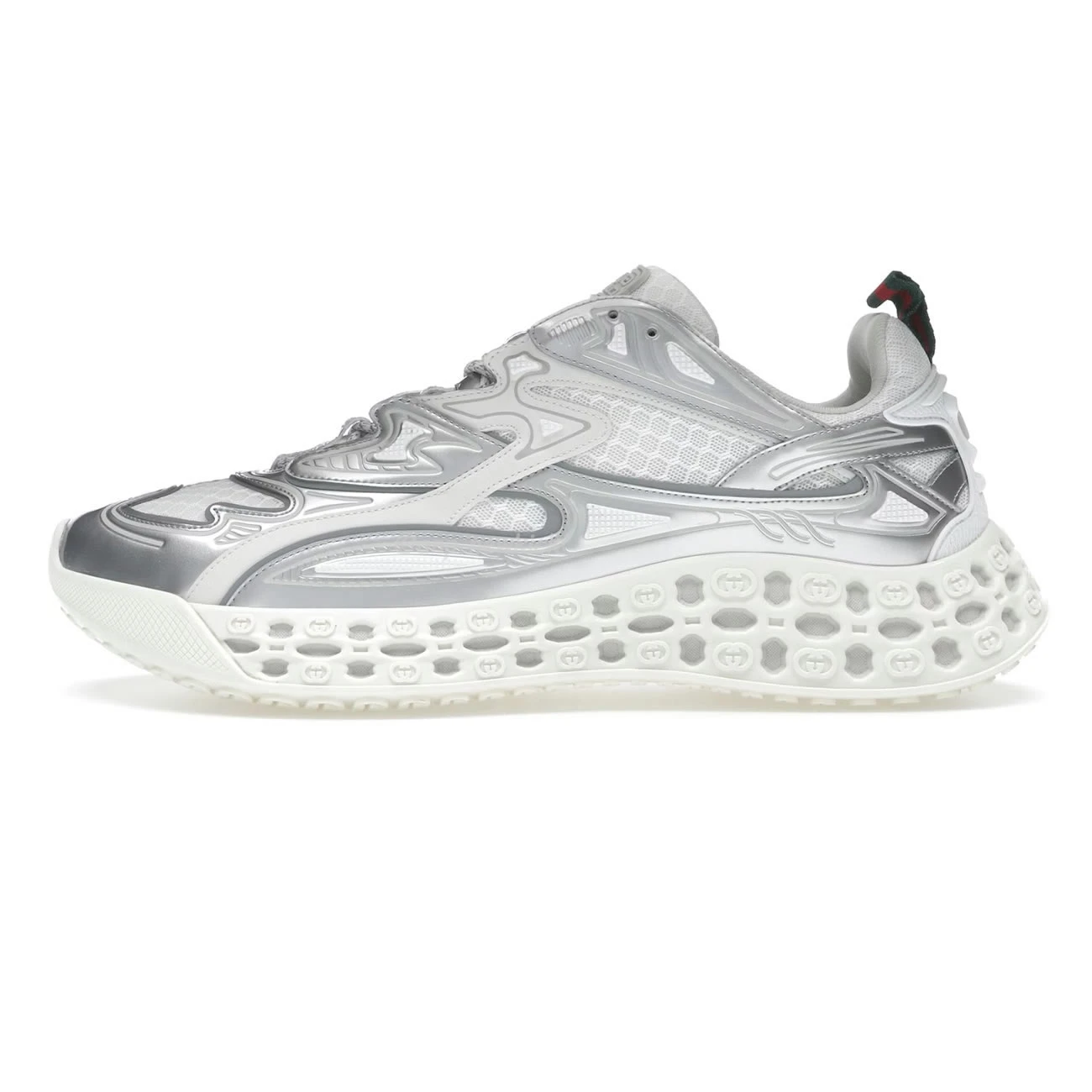Gucci Cub3d Sneaker Light Grey White Brown Demetra 819709 Faebe 2847 (10) - www.kitistry.com