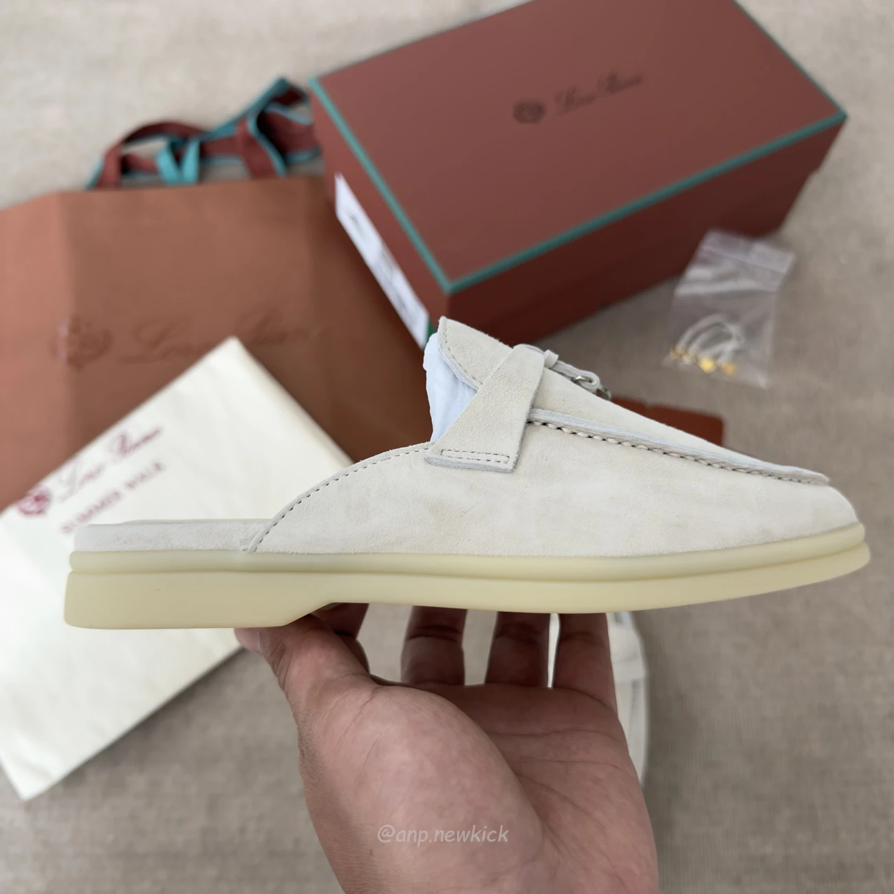 Loro Piana Slip On Almond Toe White (5) - www.kitistry.com Loro Piana Slip On Almond Toe White (5) - www.kitistry.com
