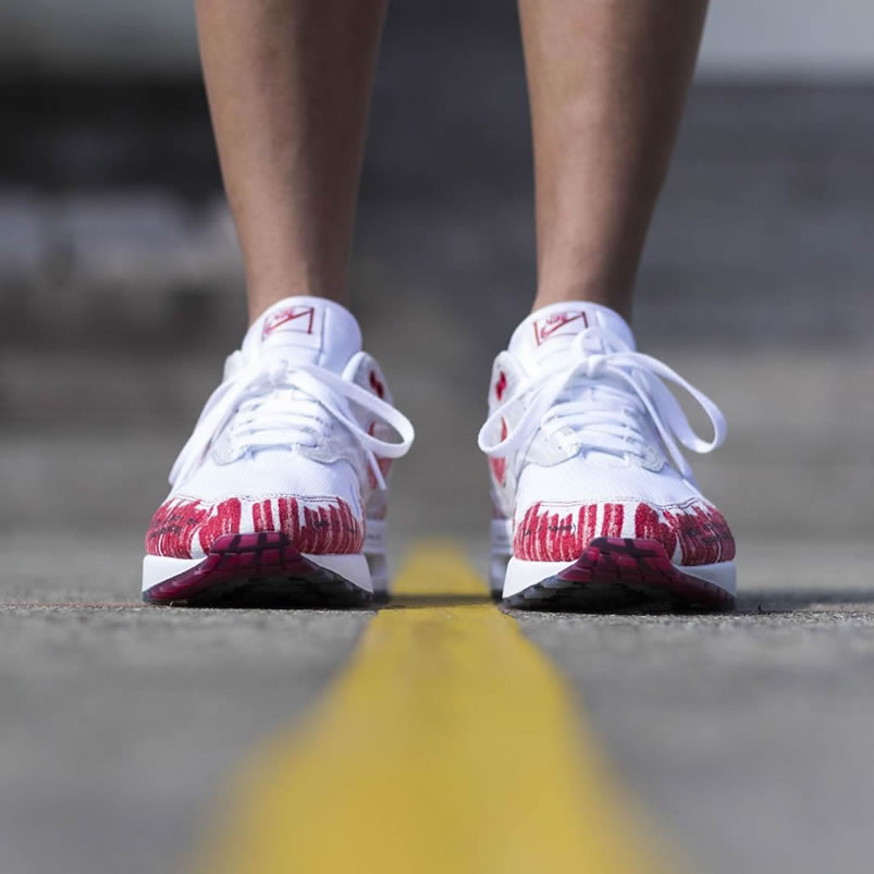Nike Air Max 1 Tinker Sketch To Shelf White On Feet University Red Grey Cj4286 101 (3) - www.kitistry.com