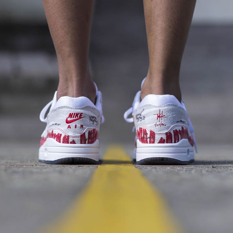 Nike Air Max 1 Tinker Sketch To Shelf White On Feet University Red Grey Cj4286 101 (4) - www.kitistry.com