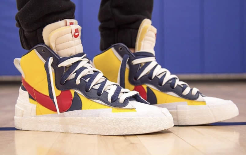 Sacai Nike Blazer Mid On Feet Navy Blue Bv0072 001 Yellow Bv0072 700 (1) - www.kitistry.com Sacai Nike Blazer Mid On Feet Navy Blue Bv0072 001 Yellow Bv0072 700 (1) - www.kitistry.com